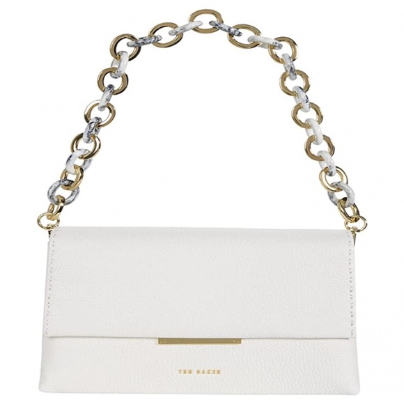 Ted Baker Arealia Resin Chain Crossbody In Ivory NWT